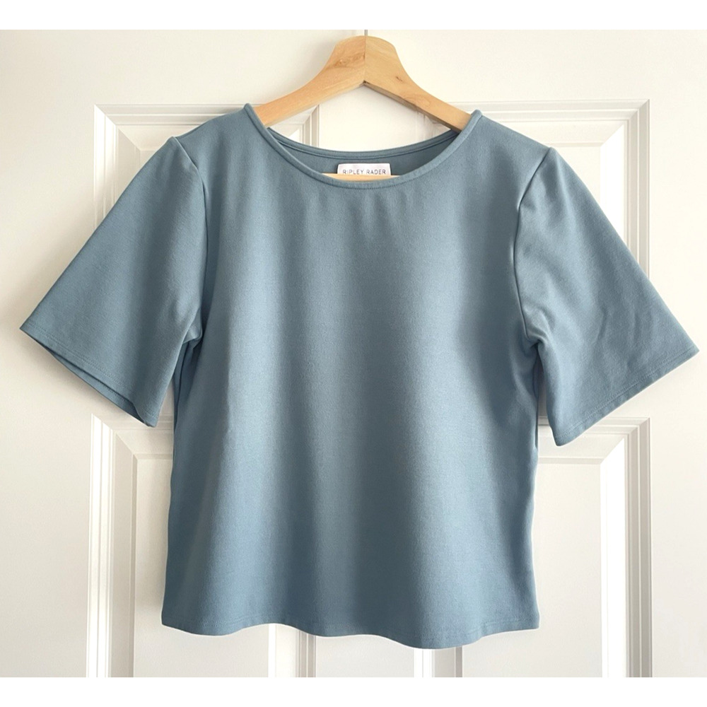 Ripley Rader Womens Size 3 Ponte Knit Short Sleeve Top Shirt